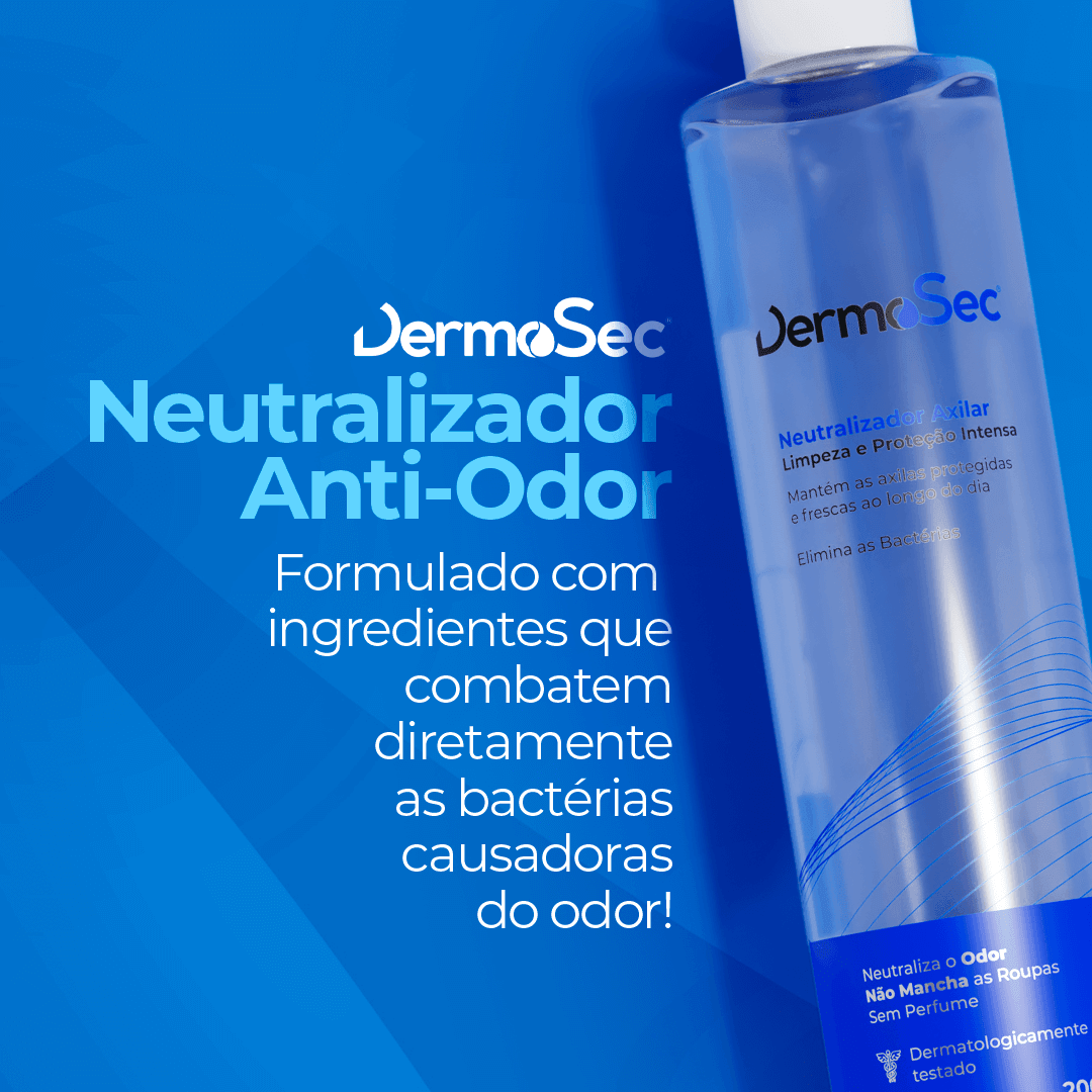 Neutralizador Antiodor Axilar 200 ml - Neutraliza o Mau Odor causado por Bactérias