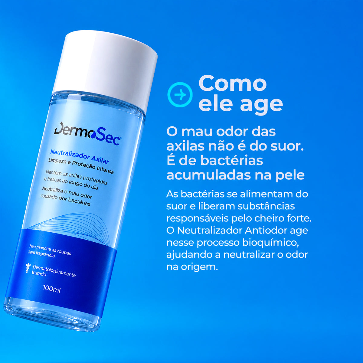 Neutralizador Antiodor 100 ml - Neutraliza o Mau Odor causado por Bactérias