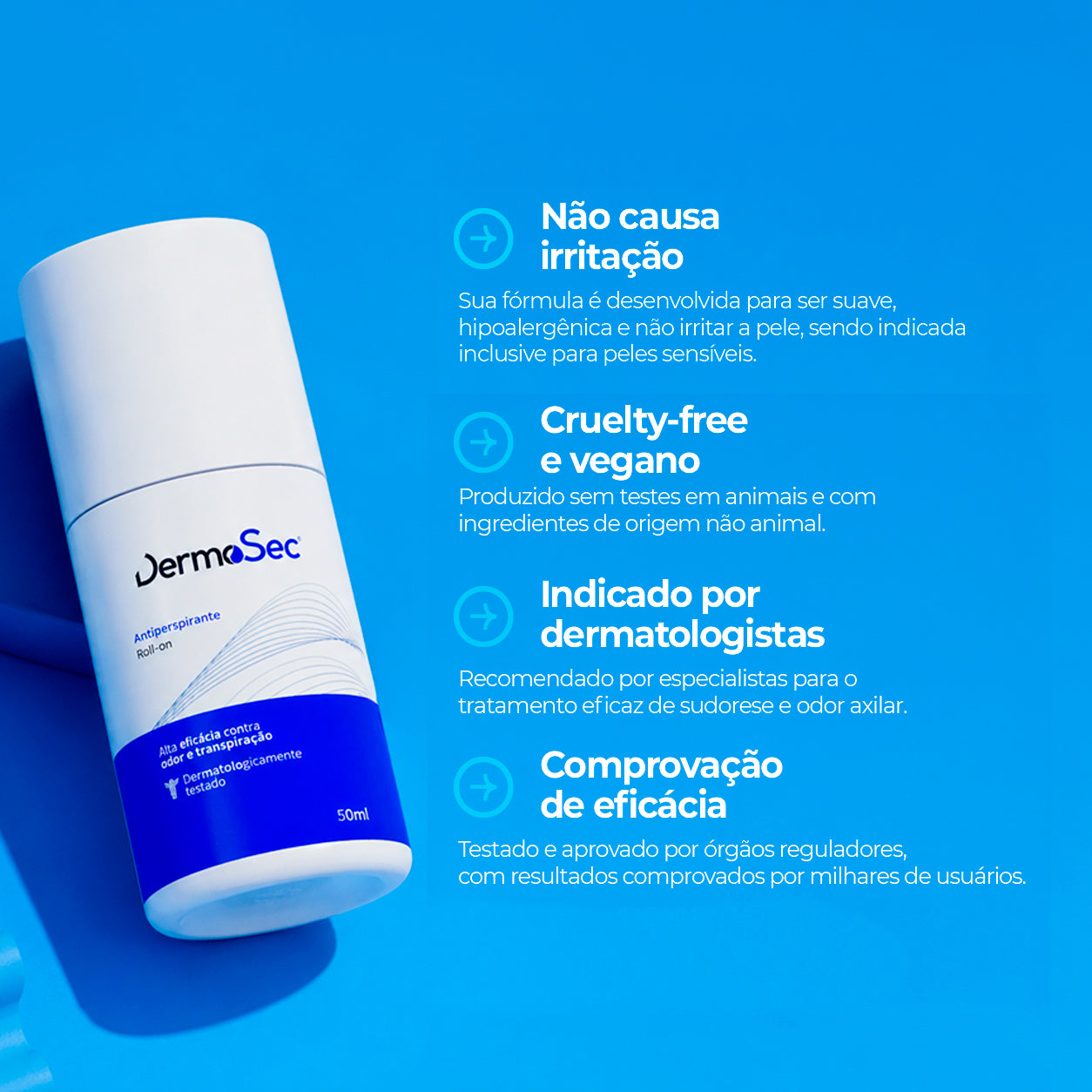 Antitranspirante de Alta Performance - Combate o Suor Excessivo e o Mau Odor