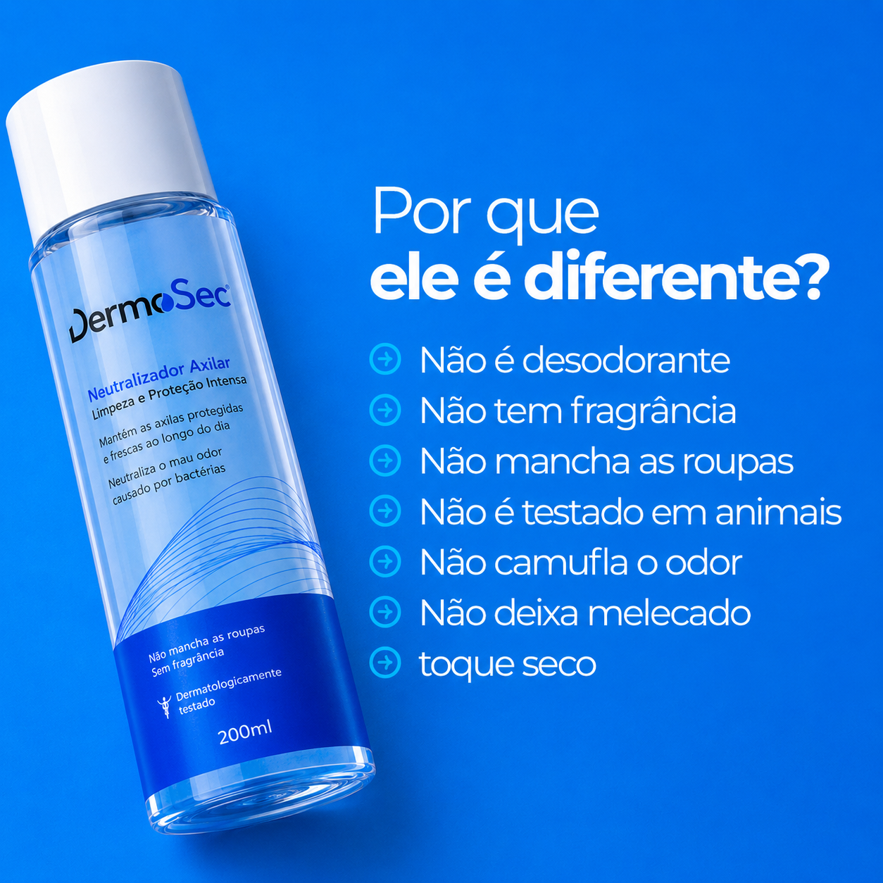 Neutralizador Antiodor 200 ml - Neutraliza o Mau Odor causado por Bactérias