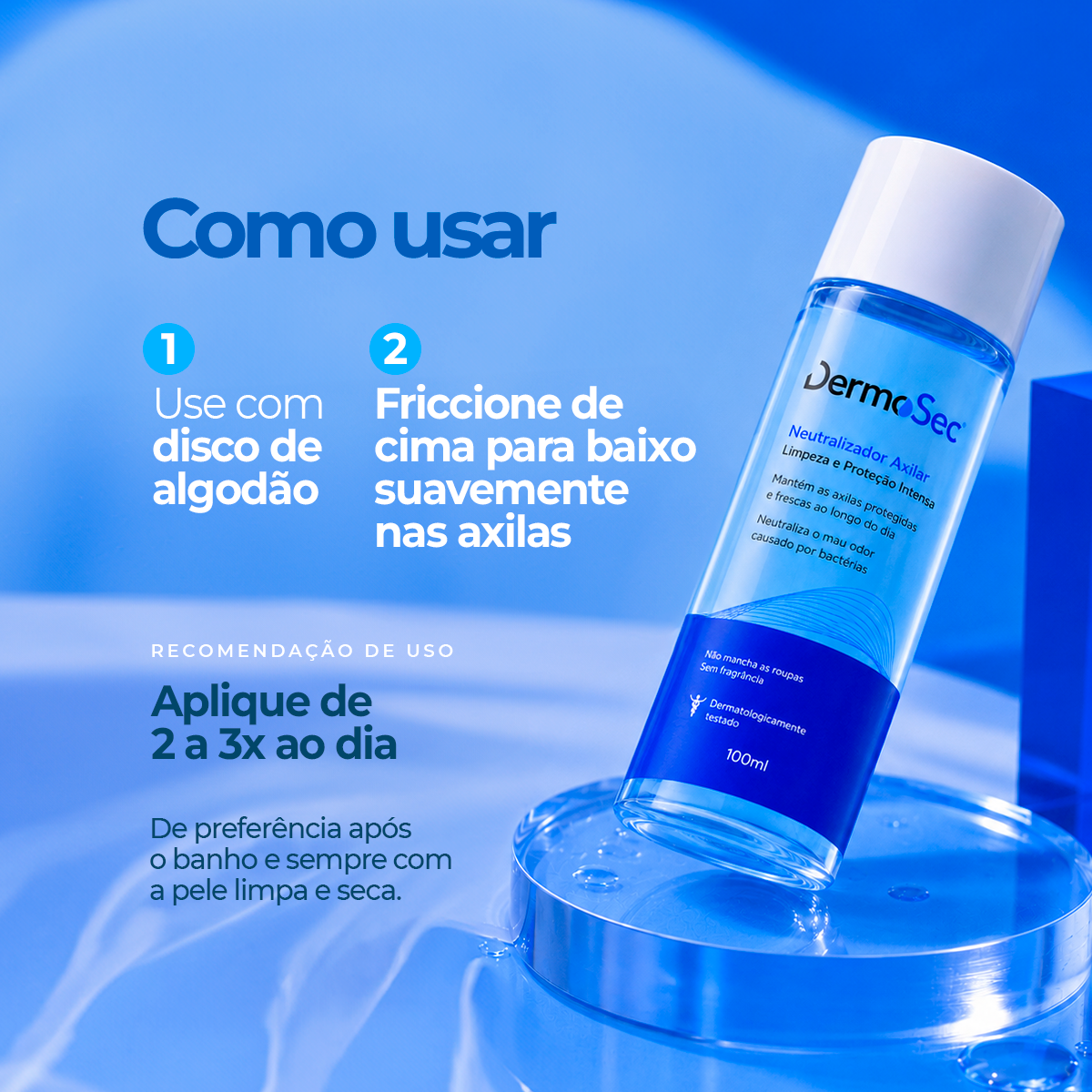 Neutralizador Antiodor Axilar 100 ml - Neutraliza o Mau Odor causado por Bactérias