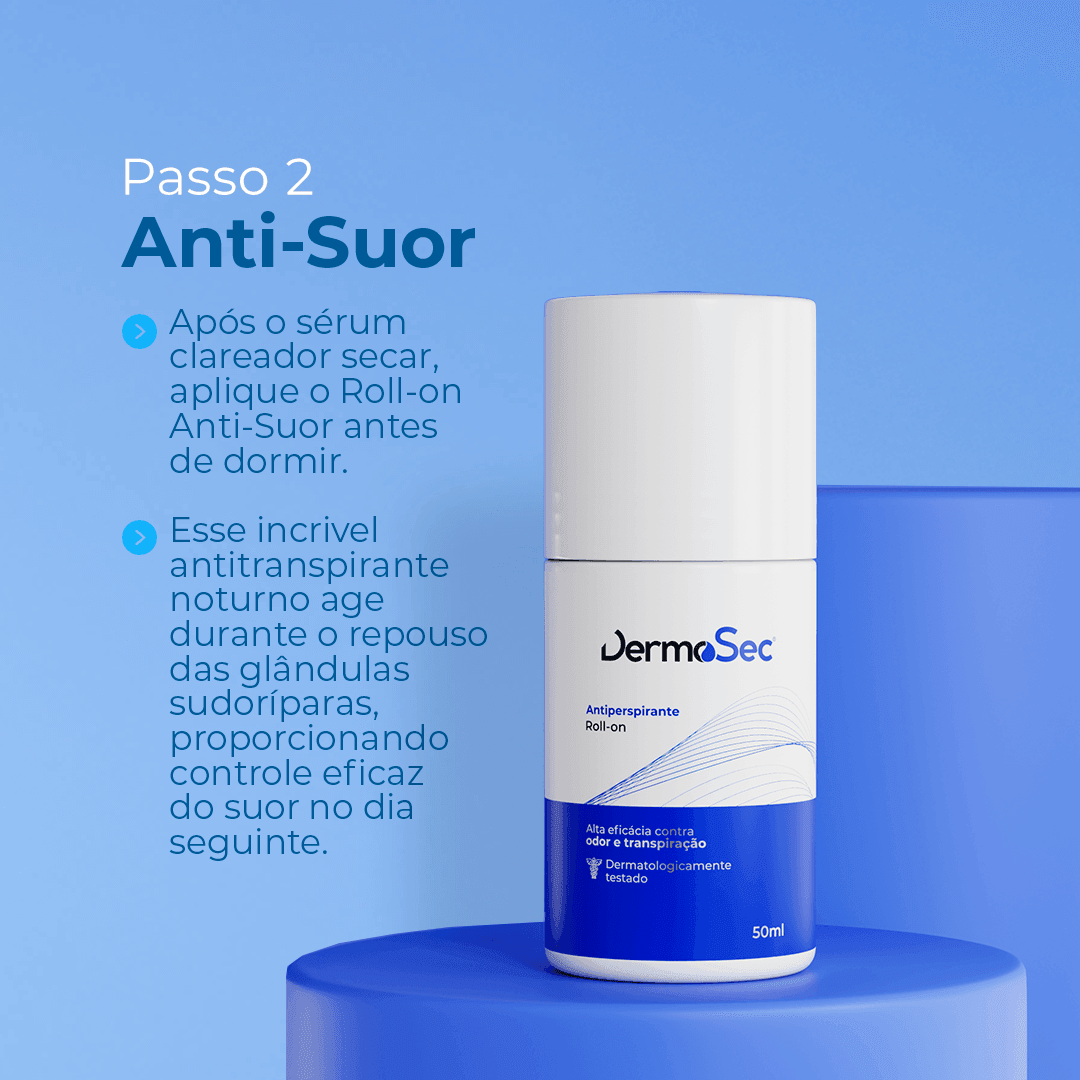 Kit Axilas Secas & Sem Mau cheiro - Contra Suor Excessivo e Mau Odor