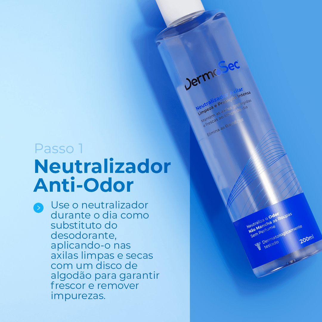 Kit Axilas Secas & Sem Mau cheiro - Contra Suor Excessivo e Mau Odor