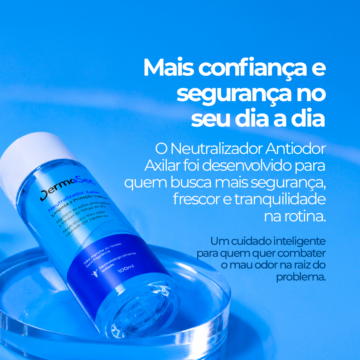 Neutralizador Antiodor Axilar 100 ml - Neutraliza o Mau Odor causado por Bactérias
