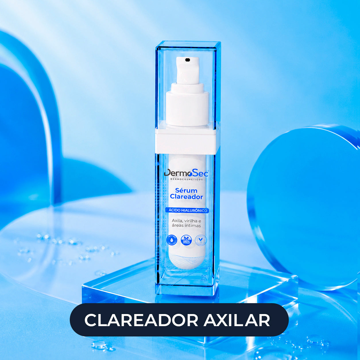 Clareador para Axilas e Virilha - Uniformiza o Tom da Pele e Reduz Manchas