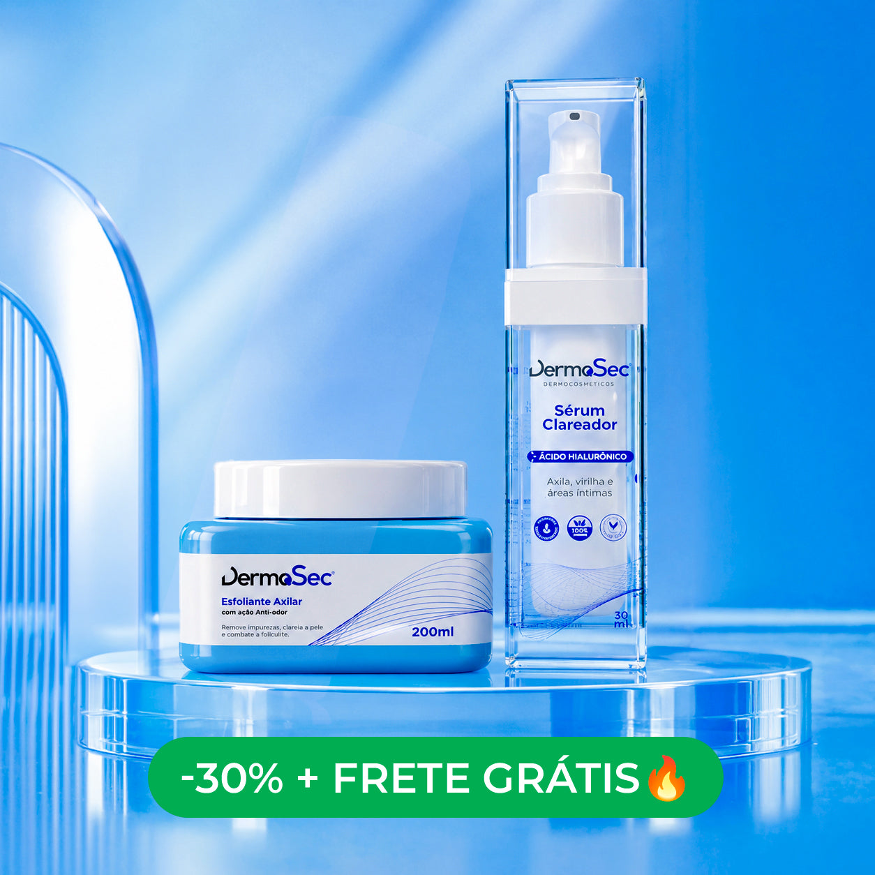 Kit Clareamento Profundo para Axilas e Virilha - Uniformiza o Tom da Pele e Reduz Manchas