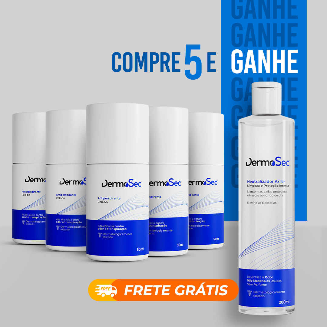 5 Anti-Suor com 50% e Ganhe +1 Neutralizador Anti-Odor